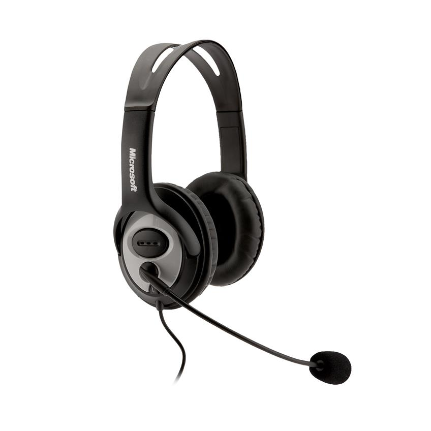 AUDIFONOS MICROSOFT LX 3000 WIRED USB BLACK