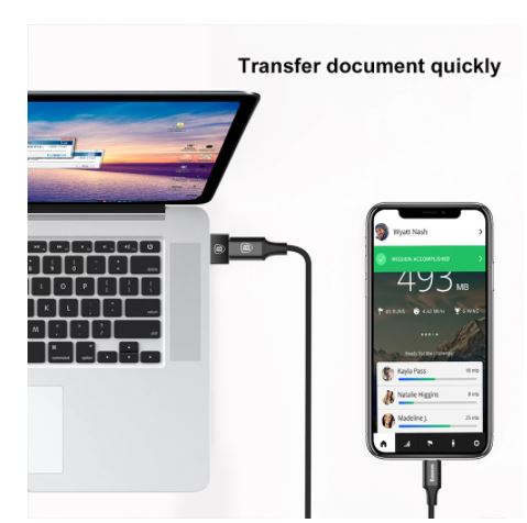 ADAPTADOR BASEUS OTG USB MACHO A TIPO C HEMBRA 