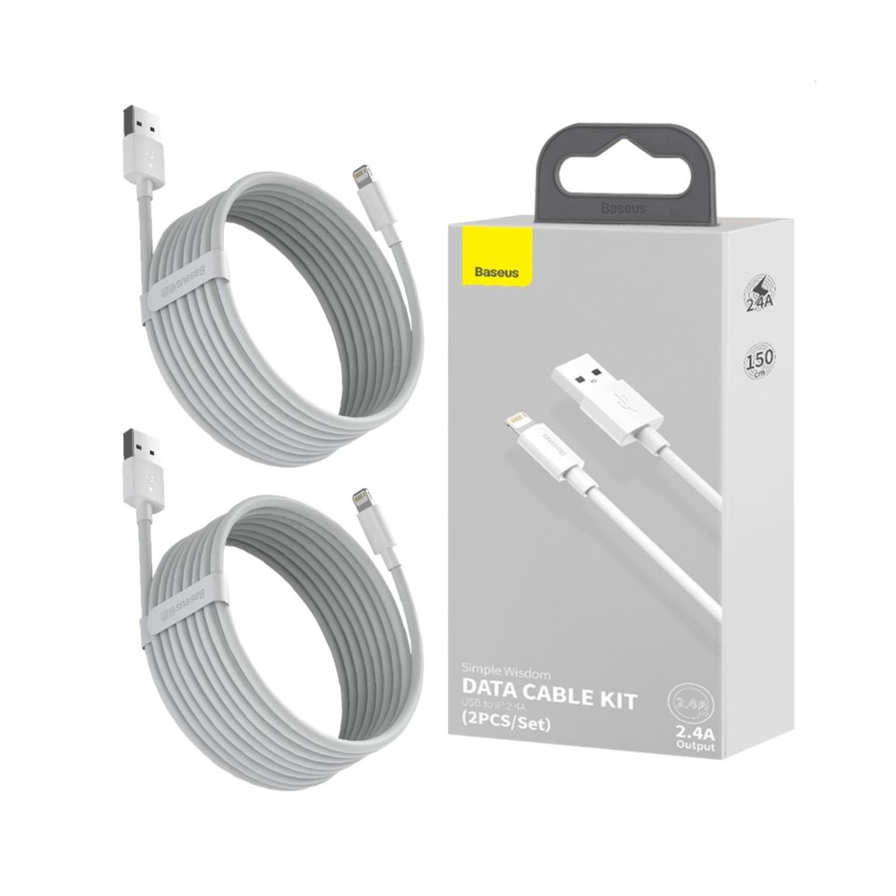 BASEUS CABLE WISDOM LIGHTNING 1.5M
