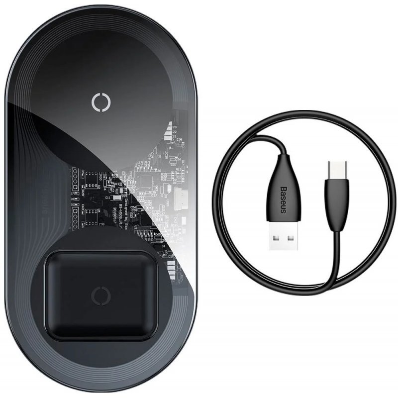 BASEUS CARGADOR INALAMBRICO DUAL 