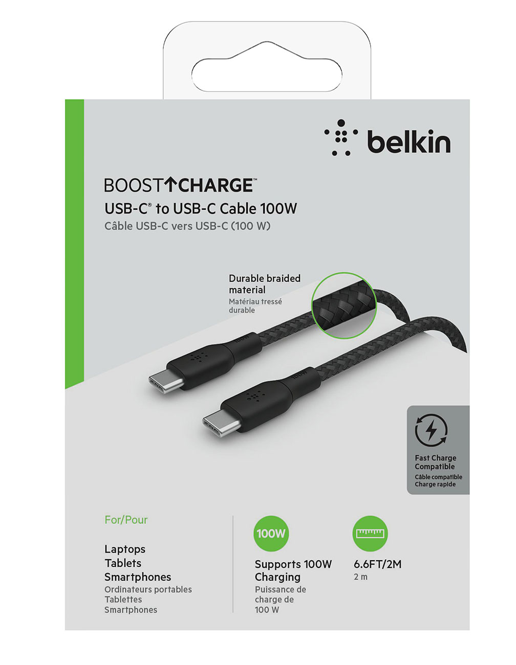 CABLE BELKIN BOOSTCHARGE TIPO C A C 100W 2M
