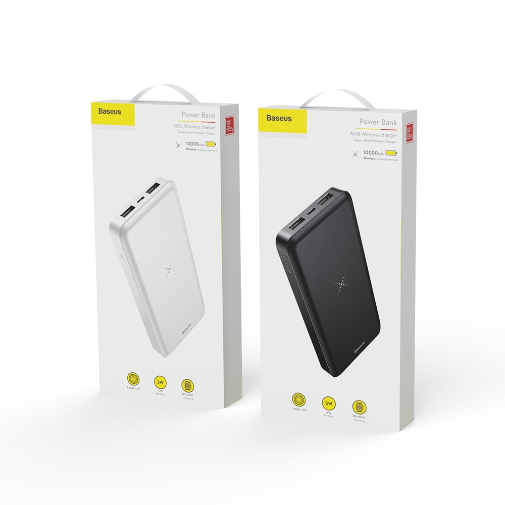 BASEUS POWER BANK + WIRELESS CHARGER 10000 M36