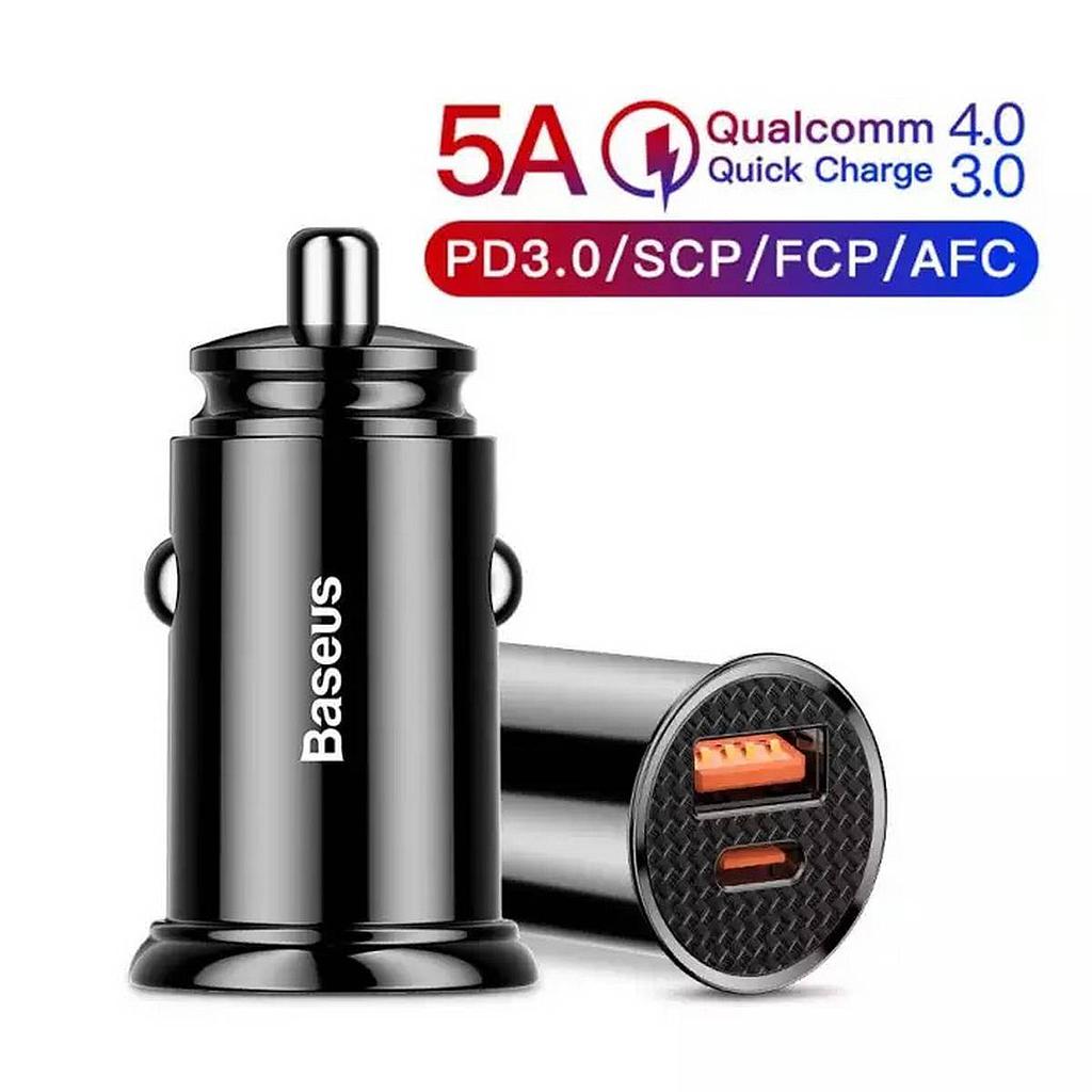 BASEUS ADAPTADOR VEHICULAR TIPO C 30W