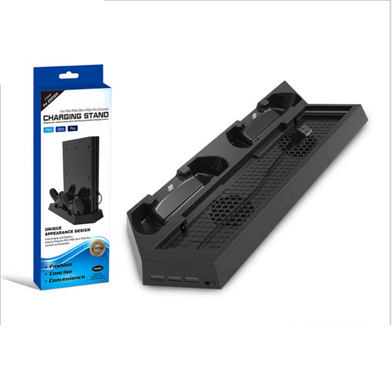 DOBE VENTILADOR PS4 + CARGADOR DE CONTROLES 