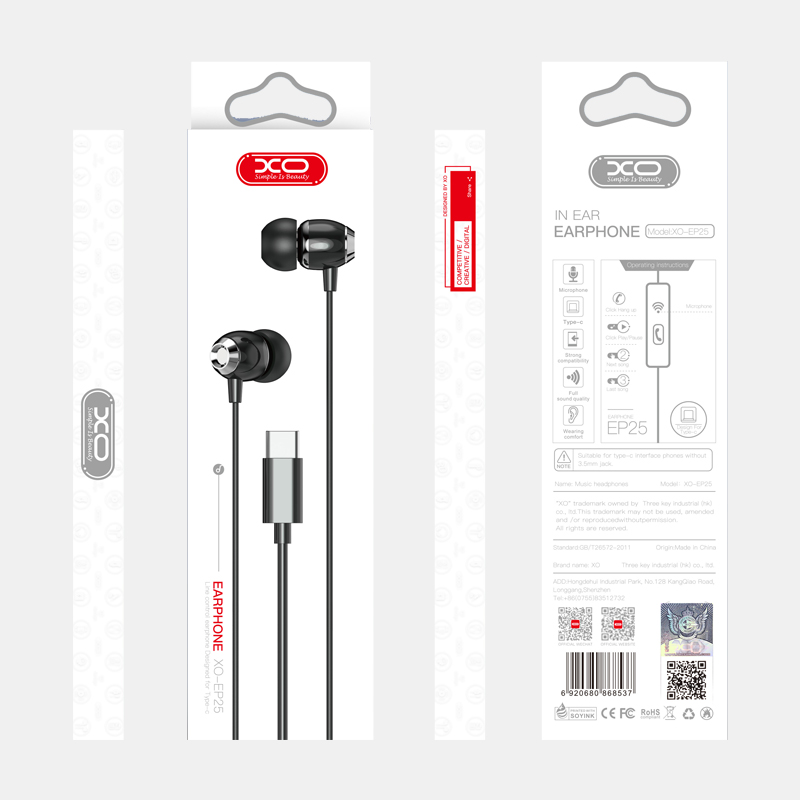 AURICULAR BLUETOOTH XO-EP25 TIPO C