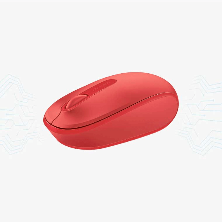 MOUSE MICROSOFT WIRELESS 1850 ROJO