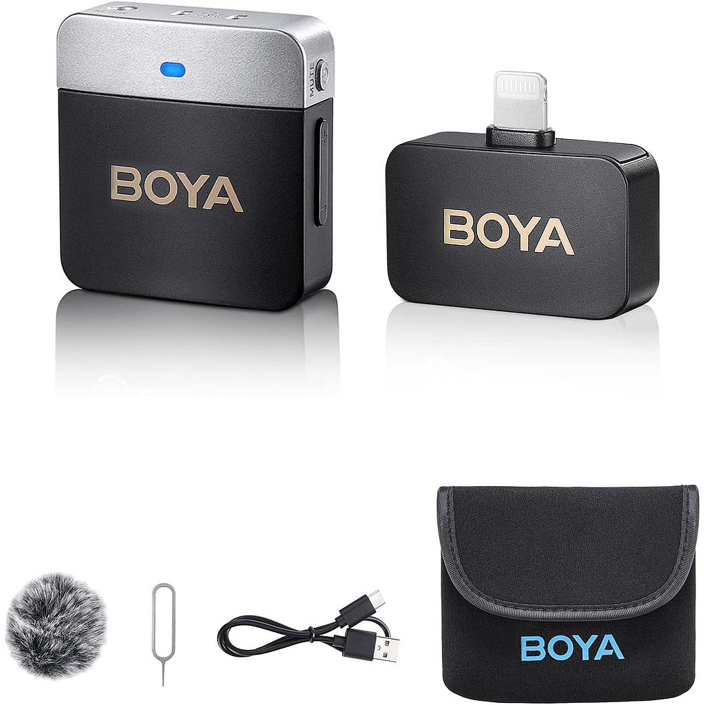 BOYA MICROFONO INDIVIDUAL INALAMBRICO LIGHTNING BY-M1V5