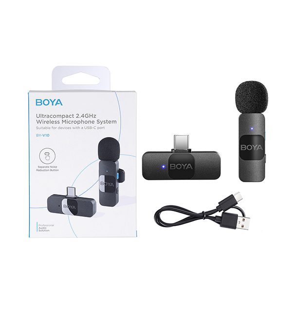BOYA MICROFONO INALAMBRICO TIPO C BY-V10