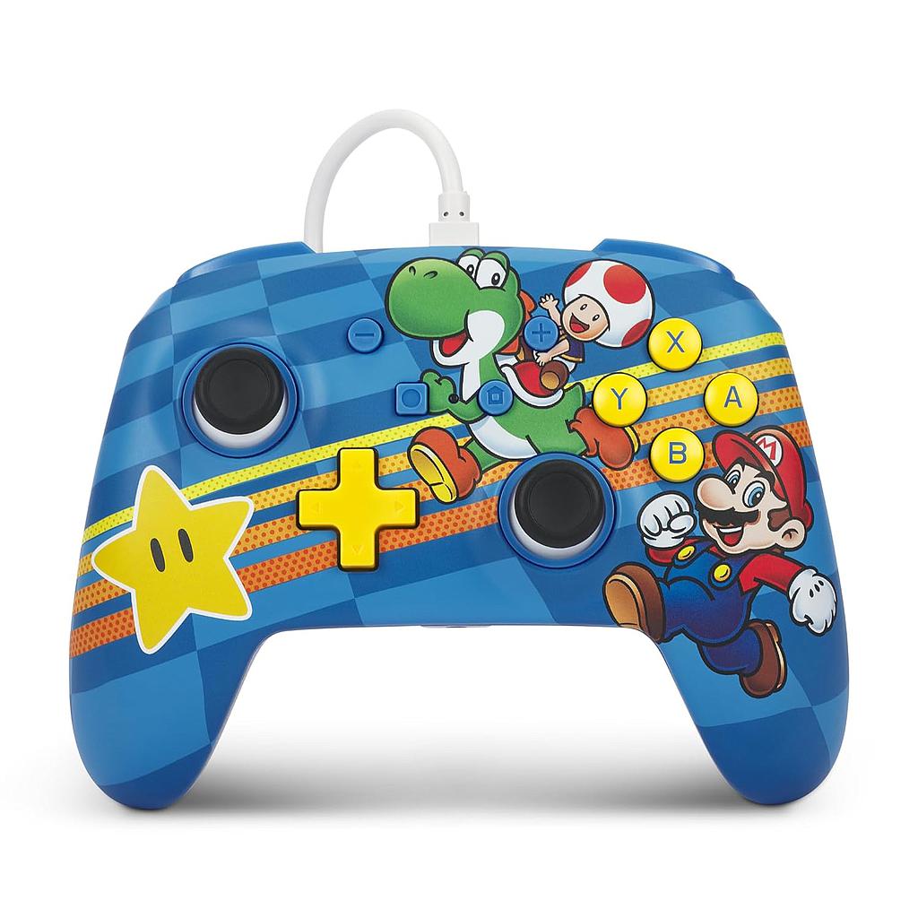 CONTROL PARA NINTENDO SWITCH CON CABLE SUPER MARIO
