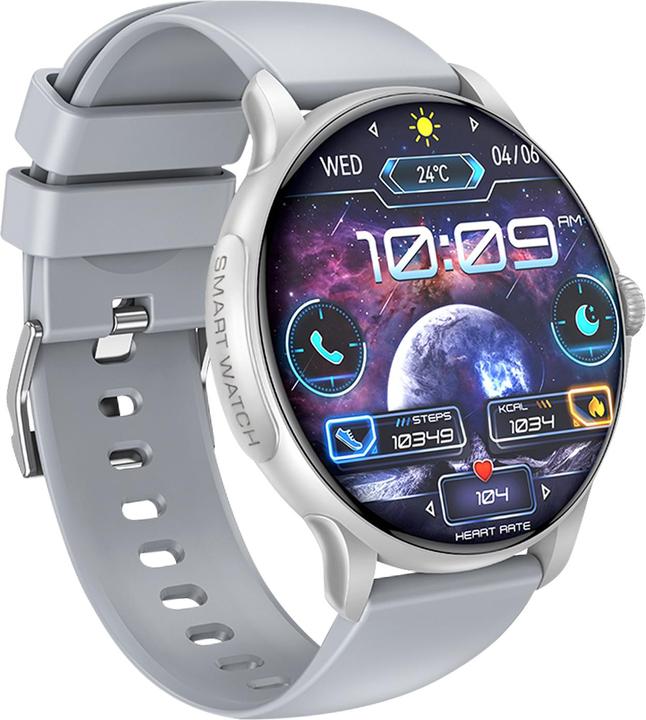 SMARTWATCH XO-J11 AMOLED round silver