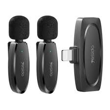 MICROFONO MULTIMEDIA INALAMBRICO YESIDO LIGHTNING DOBLE