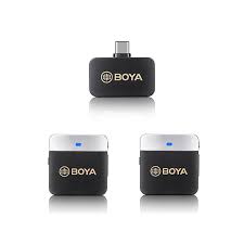 BOYA MICROFONO DOBLE INALAMBRICO 3.5 BY-M1V2