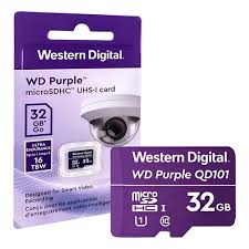 MICRO SD 64GB WD SURVEILLANCE CLASE 10