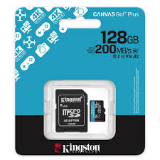 MICRO SD KINGSTON 128GB V30 CANVAS GO PLUS