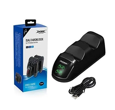 CARGADOR PALANCA DOBE PS4 CON PANTALLA