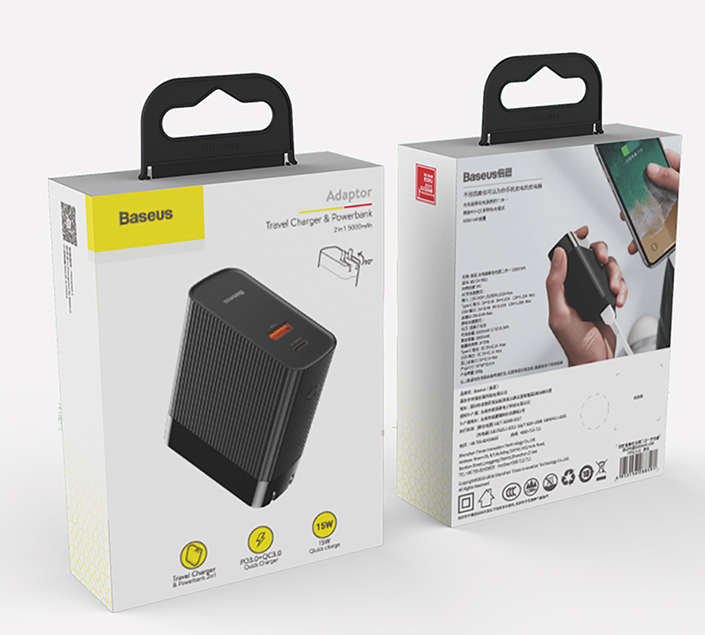 BASEUS POWER BANK 5000mAh 2 EN 1
