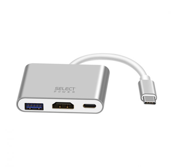 ADAPTADOR MULTIPUERTO TIPO C A HDMI, USB, TIPO C XTC565